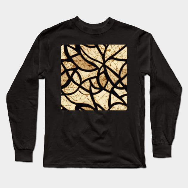 Baroque pattern, model 18 Long Sleeve T-Shirt by Endless-Designs